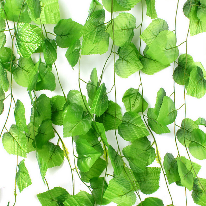 12pcs artificial plants green grape vine 2 2m green leaves fake plant plastic simulation flowers 12pcs artificial plants green grape vine 2 2m green leaves fake plant plastic simulation flowers