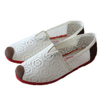 Large Size 35-41 Women Flat Shoes 2016 New Spring Summer Breathable Cut-Outs Shoes Casual Slip On Flats Shoes F675