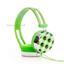 Rockpapa Over Head Skull Boys Kids Girls Children Teens Adult DJ Headphones Headsets Earphones for iPhone iPad iPod Tablet PC