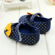 Cute Spring Autumn Baby Girl Shoes Sweet Dot Butterfly Toddlers Baby Girls First Walkers