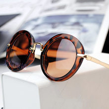 2016 new fashion kids metal leg round sunglasses UV400 children designer glasses Oculos de sol N542