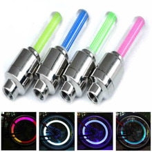1 PCS Bike Accessories Kids Bicycle Light Cycling Spoke Wire Tire Tyre Caps LED Bright Lamp Without Battery LED Light Blue Green