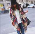 2015 Womens Scarf Long Fashion Casual Warm Cashmere Shawl Plaid Scarf Knitted Scarf Women Winter Scarves