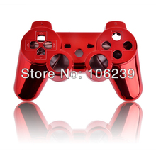 Red Chrome Shell Housing Cover For PS3 Game Controller