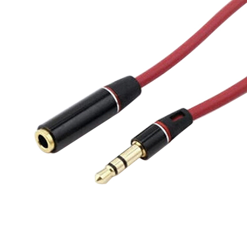 3 5mm Red Male To Female M F Plug Jack Stereo Audio Headphone Extension Cable Cord