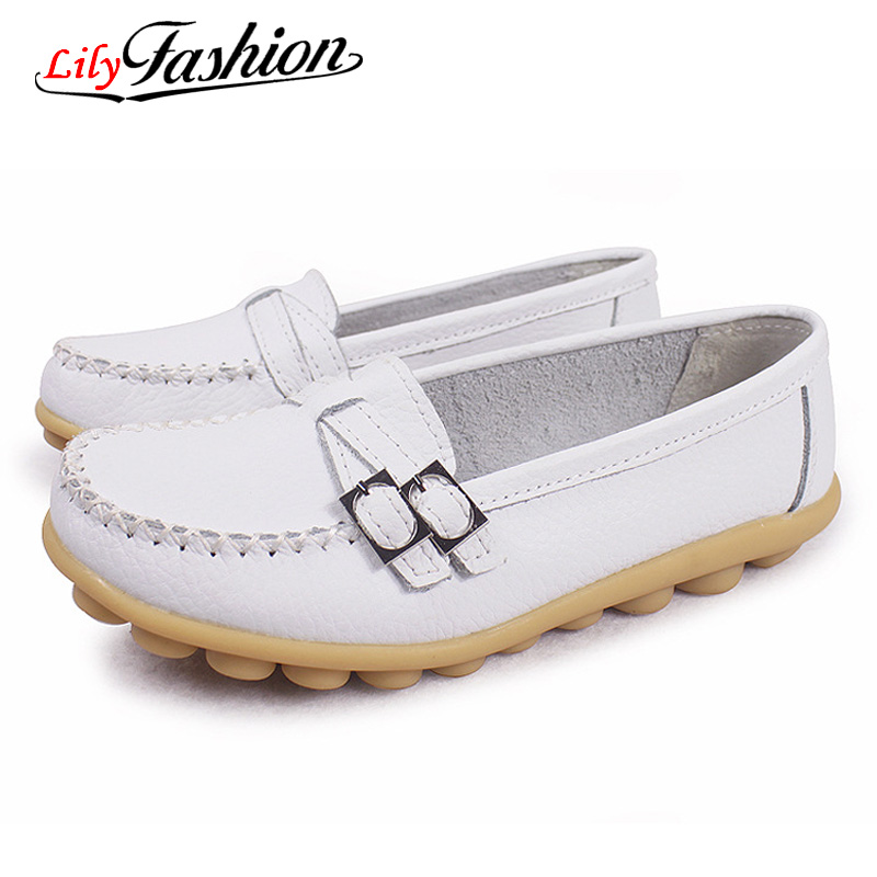 Women Shoes Genuine Leather Oxford Shoes For Women Flats Shoes Woman Moccasins Ballet Flats Ladies Shoes Zapatos Mujer 2016 AG22
