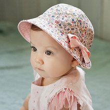 Baby Soft Cotton Outdoor Bucket Hat Floral & Solid color Double Use Korean Infant Sun Beach Cap for Newborn Girls Boys 1pc BS097