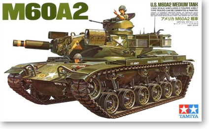 Tamiya model tank rising U.S. M60A2 medium tank (89542).