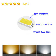 Big discount for August 25 USD1.99/package 0.5w 5730 SMD LED 45-50lm 3.0-3.2v Factory Outlet