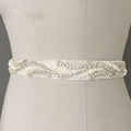 In Stock Wedding Waistband Crystal Rhinestone Beads Pearl Wedding Belt Cummerbunds Waistband