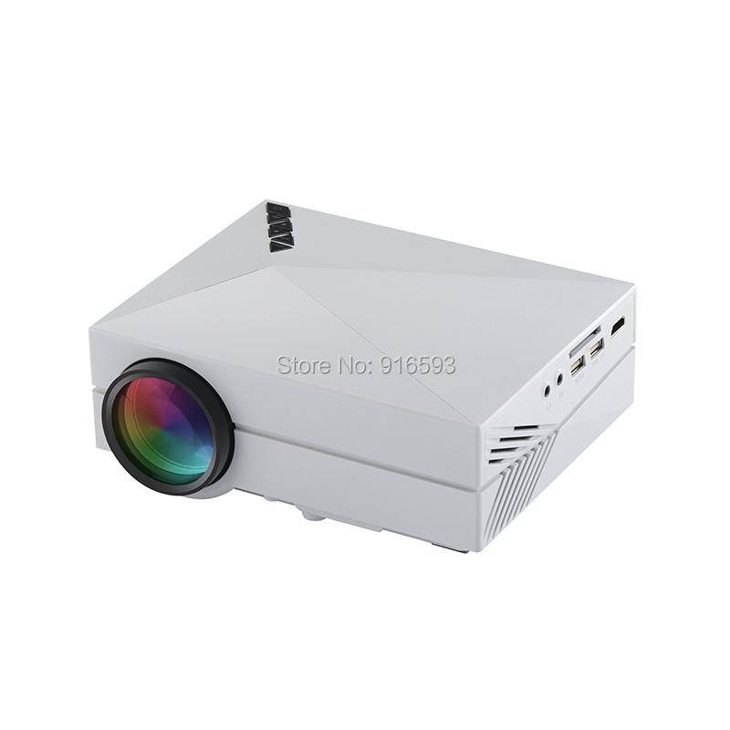GM60 Mini Portable 1000LM Projector Home Cinema Theater 1080P HD PC USB AV White