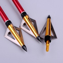 6pcs lot 125 Grain Hunting Crossbow Arrow Broadhead with 3 Fixed Blades used As Archery Bow
