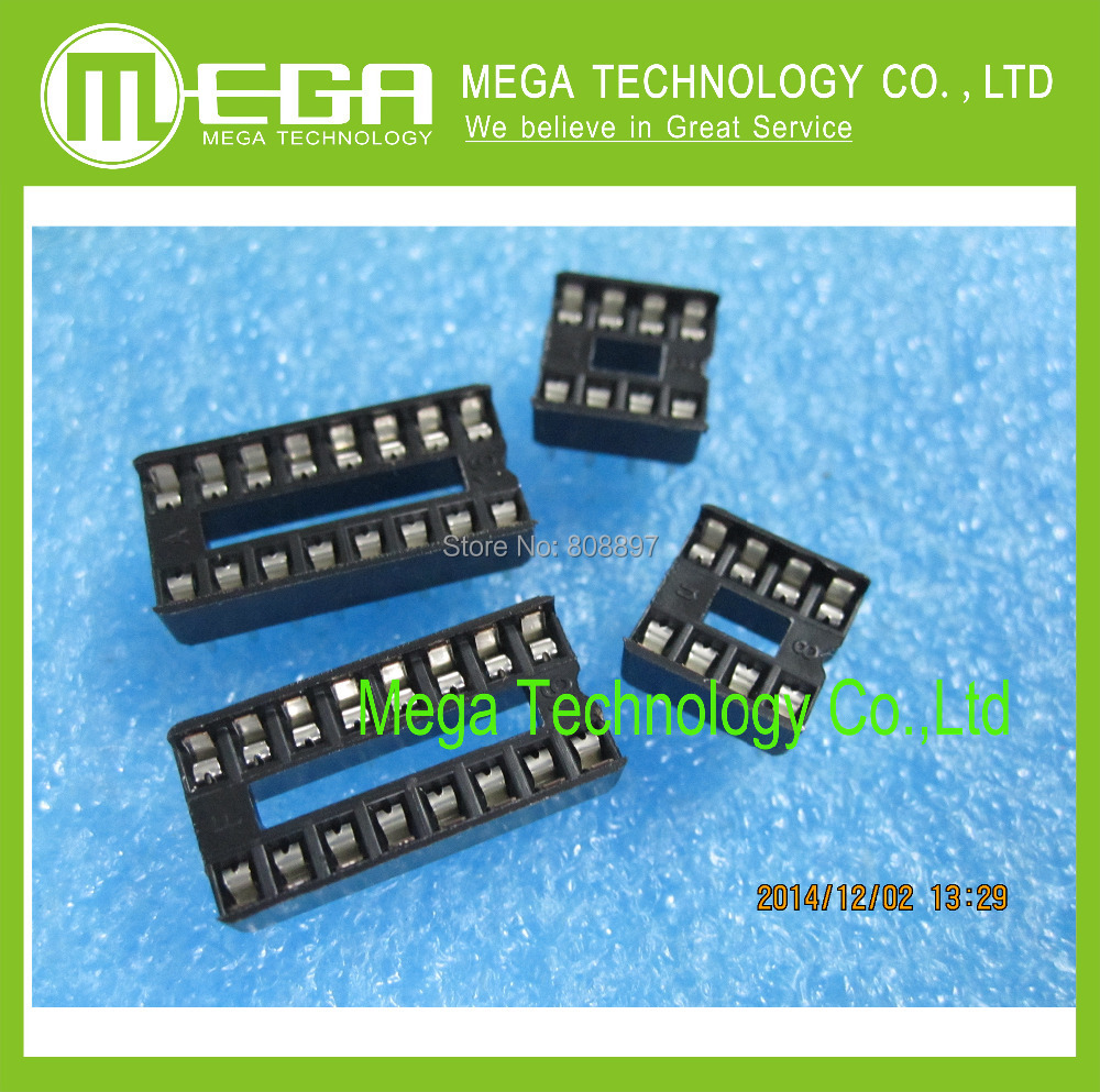 Hot... Free Shipping 60PCS/LOT 8pin DIP IC sockets Adaptor Solder Type 8 pin