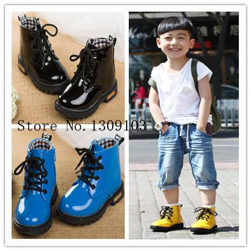 NEW 2015 Fashion Children s Martin boots Kids Ankle boots Spring Autumn Boys Girls shoes Riding