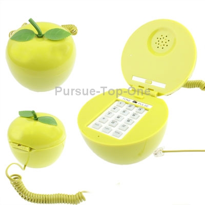 Creative Green for Apple Shape Wire Corded Telephone Home Telephone for the Home