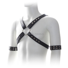 Fetish Sex Bondage Restraints Male Chest Harness Restraint Straps Belts Sex Toys For Men Sex Products , Role Play Costumes
