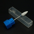 1 Medium Bullet Ceramic Nail Drill Bit Electric Manicure Machine Accessories Nail Art Tools Electric Manicure
