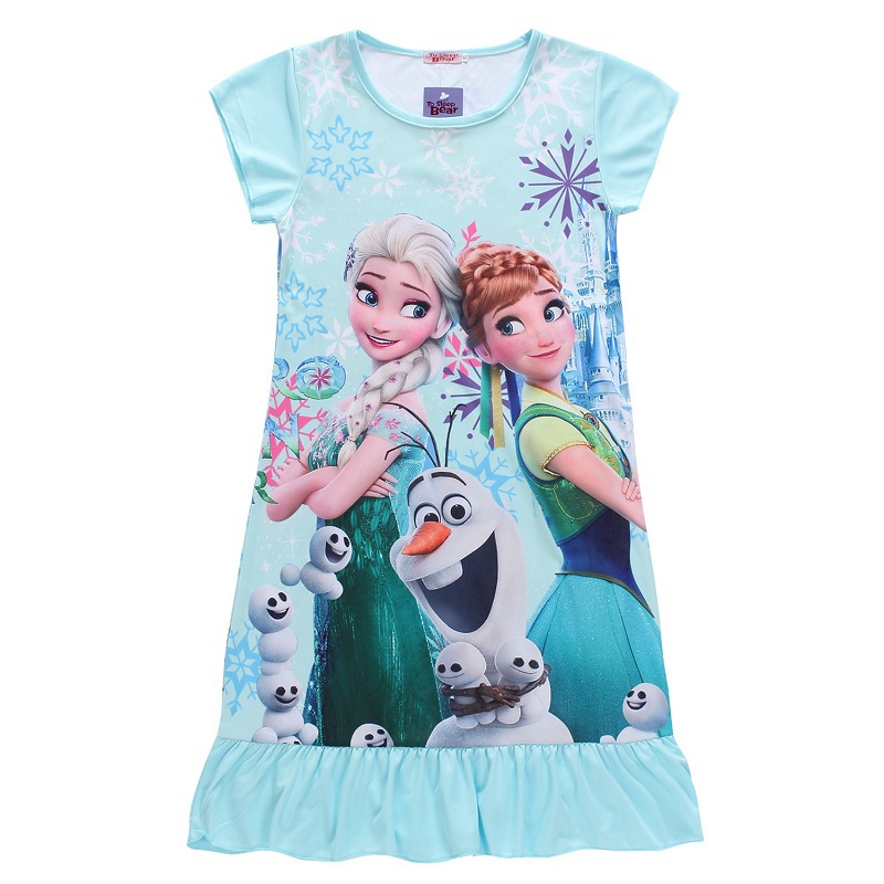 Anna&Elsa dress children cosplay clothing baby girls elsa dress kids girls princess party deress nightgown Vestidos Infantis