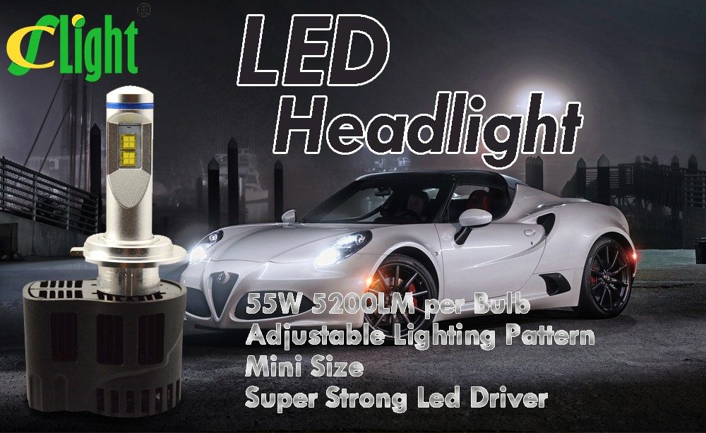 H7 LED Canbus 55W 5200Lm P hilips LumiLEDs Car Bulb Auto Lamp Headlight Fog Light Conversion Kit Replace Halogen and Xenon HID (11)