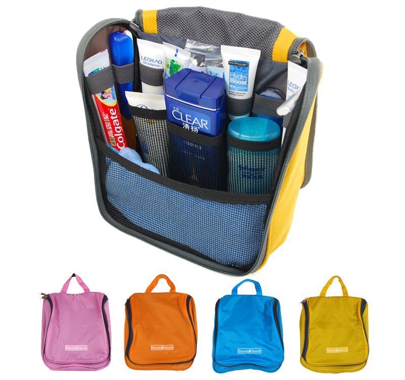 SNB040 Lady s Toiletry Makeup Kit Storage Check Waterproof Cosmetic Bag Picnic Wash handBag Multifunctional Organizer