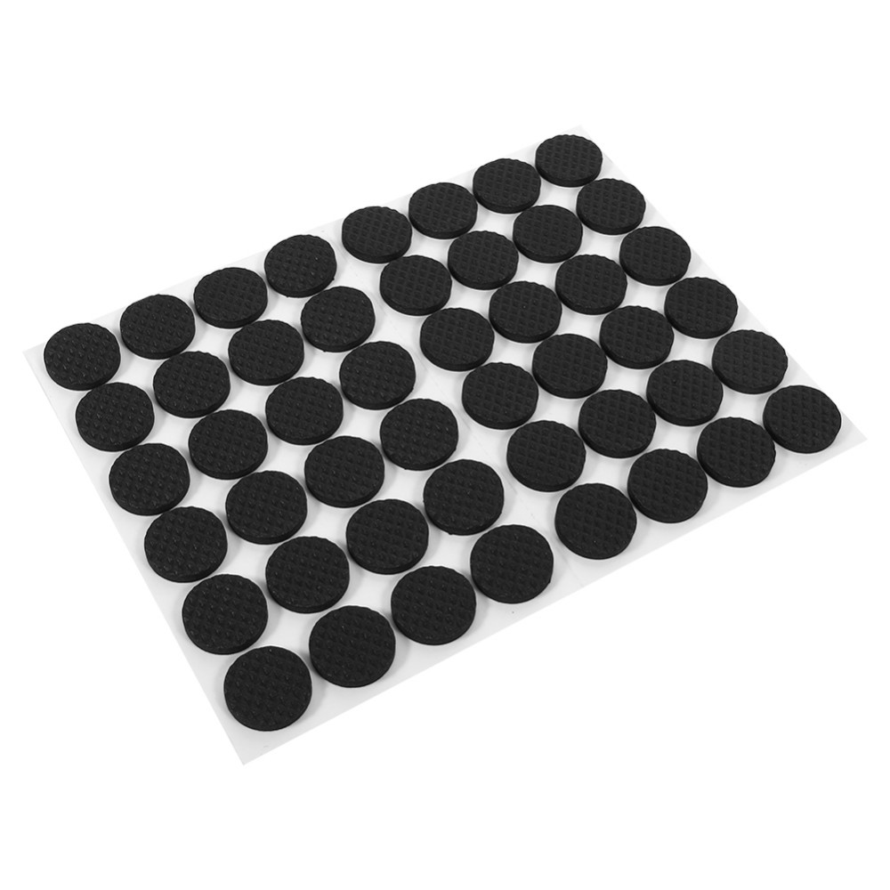 Selbstklebende Polster f/ür M/öbelf/ü/ße f/ür M/öbel Tisch Sofa Rutschfester Self Floor Protector Gummi-Pads Stuhl 48Pcs Schwarzes TRP Gummif/ü/ße Holzboden