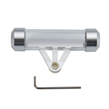 New License Label Holder Motorcycle Round Tax Disc Tube Rain Waterproof Motorbike Moped Cylindrical transparent YA290