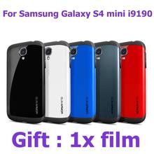 S4mini anti-knock Tough silm Armor Armour Protect Shield phone bags Cases for samsung galaxy s4 mini i9190 cover with 1pcs film