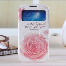 Case for samsung galaxy s4 new 2014 galaxy s4 i9500 flip leather case phones telecommunications