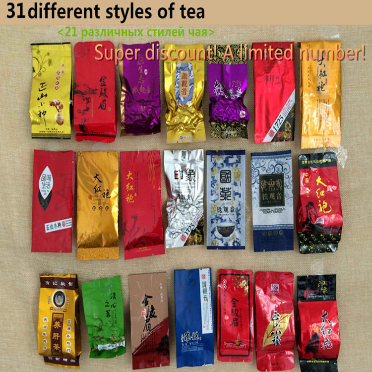 31 Different flavors famous tea Chinese tea including oolong puer milk herbal flower tea high quality