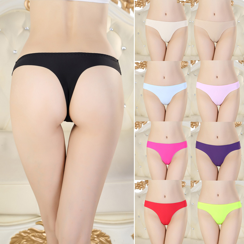 2015 New Hot Ladies Sexy G String Seamless Thong Calvine Cotton Underwear Panties For Women 9