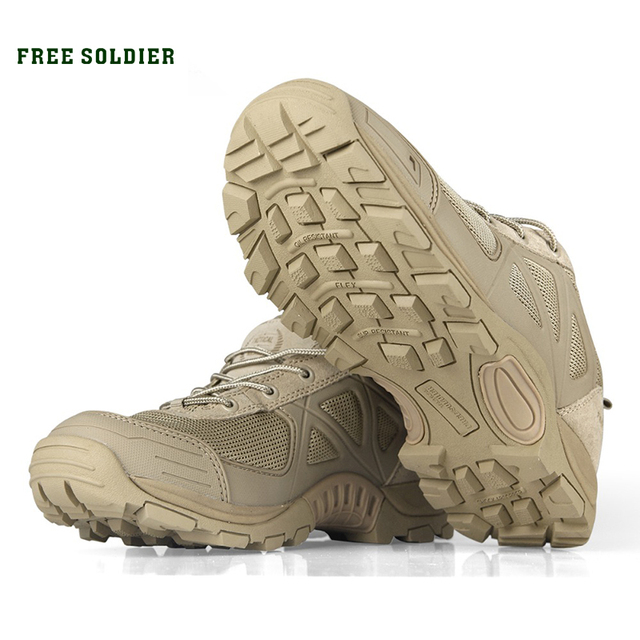 FREE SOLDIER outdoor sport shoes for men for climbing men's hiking boots mountain non-slip hiking shoes