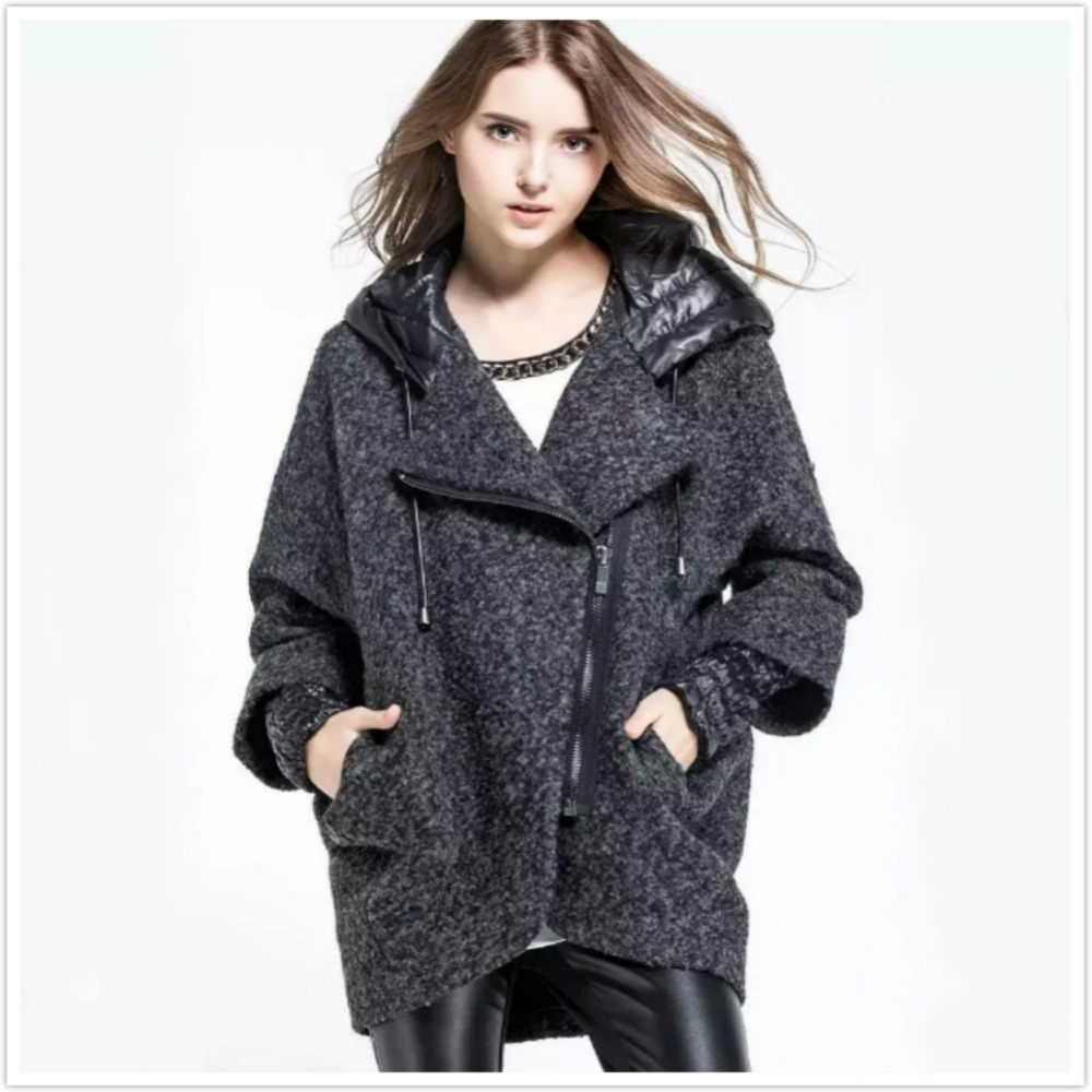 High Quality Women Long Coat Wool Blend Jacket With Hooded Overcoat Fashion Keep Warm Winter Womens Coats Jackets Casual Wear