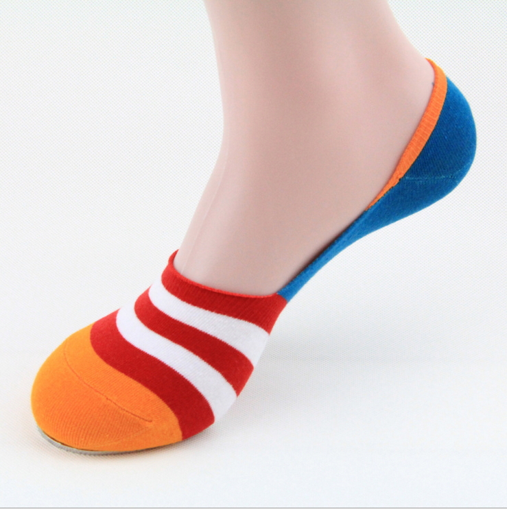 Free Shipping Article wide invisible socks Men antiskid boat socks Doug shoes silicone male socks Pure