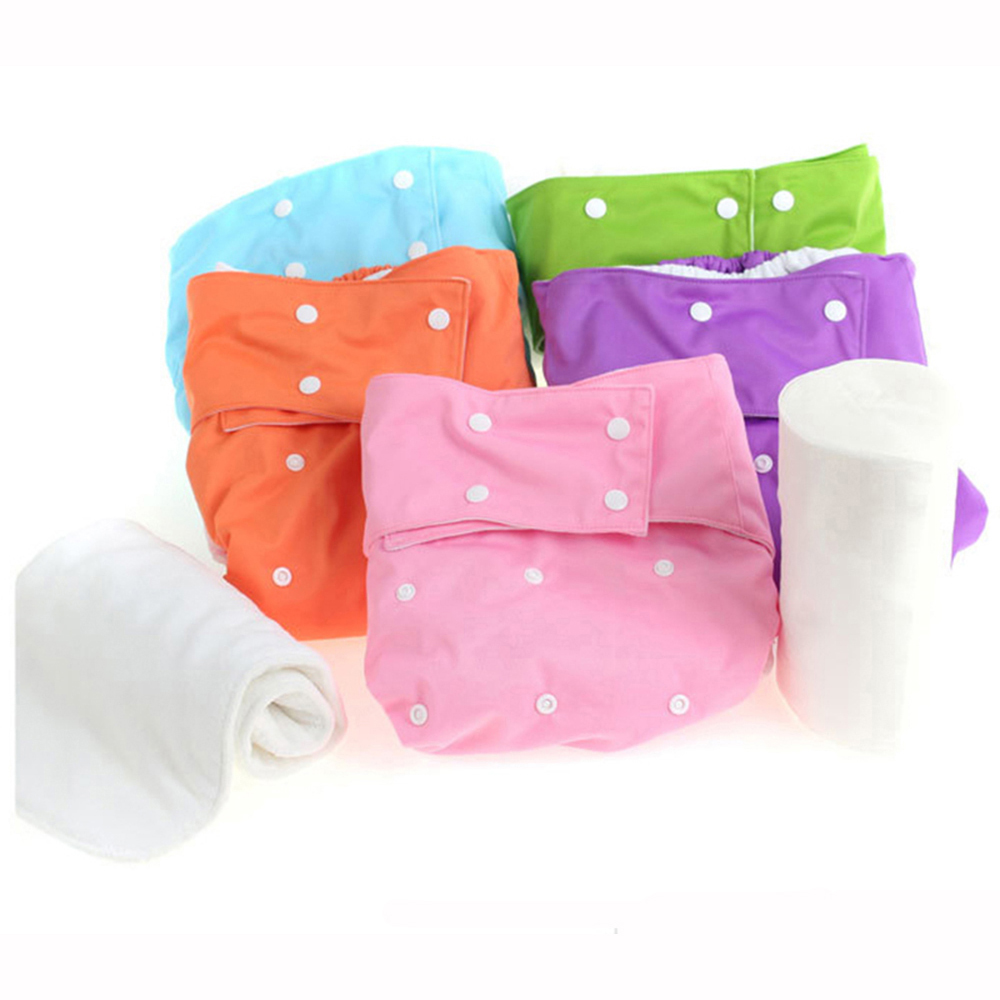 5 Sets/lot PUL Waterproof Washable Reusable Cloth Diaper Cover