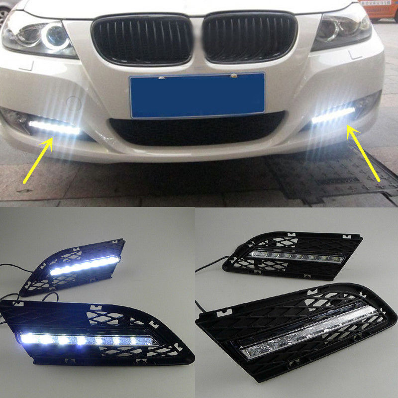 LED Daytime Running Lights DRL LED Fog Lamp for BMW 3 Serizes E90 328i 320i 323i 325i 330i 2010