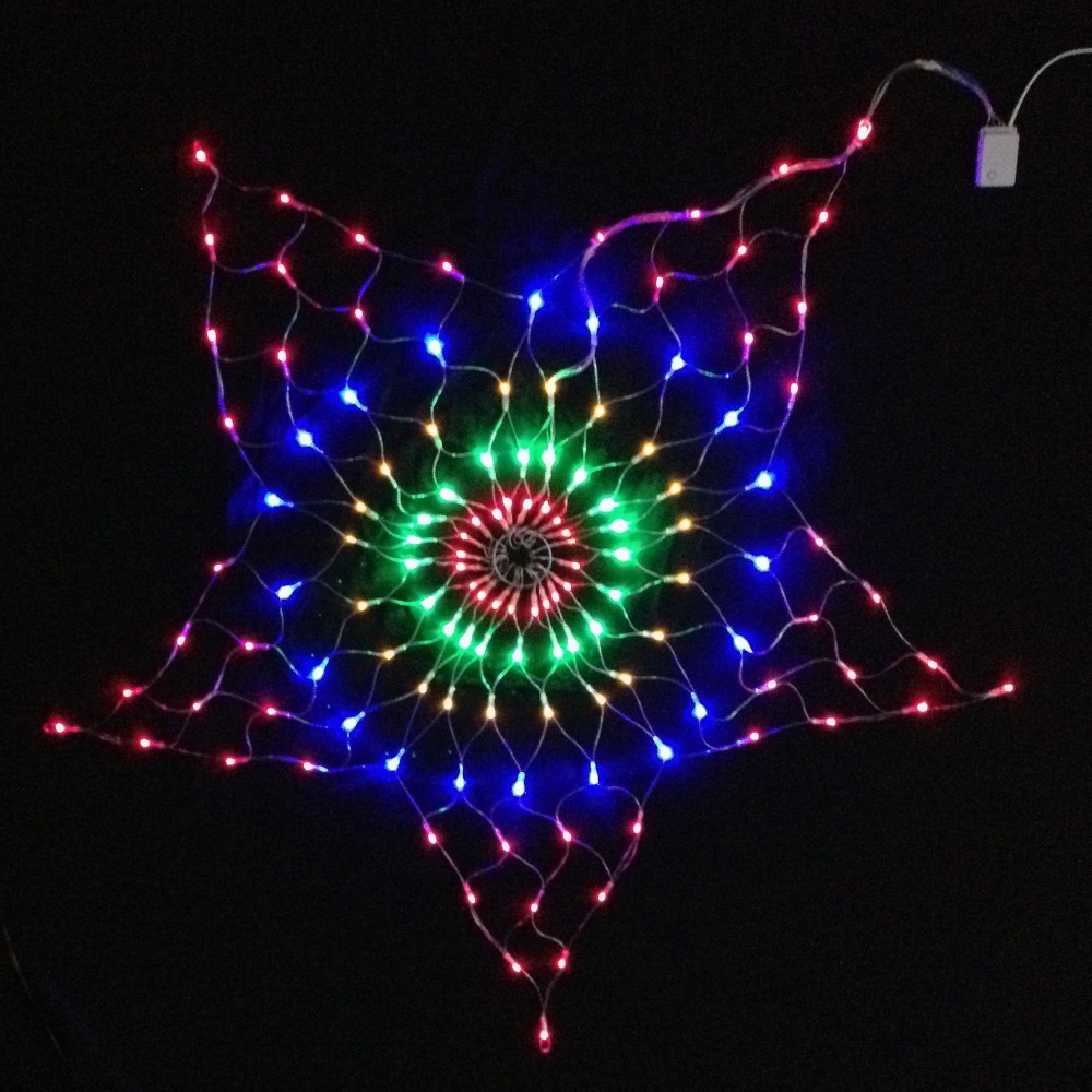 7W RGB LED Bulb Star Net Christmas Light Decoration AC220V Input 1.5