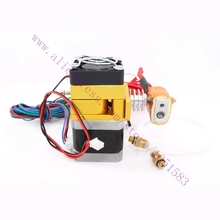 12/24V Fan 3D Printer MK9 Extruder, Heater 100K NTC thermistor, PTFE tube,0.2-0.5mm Nozzle Optional, 1.75mm Makerbot / Reprap