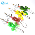 4pcs lot HOT Sale Topwater Frog Soft Fishing Lures Crankbait Bass Hooks Baits Tackle 6 2g
