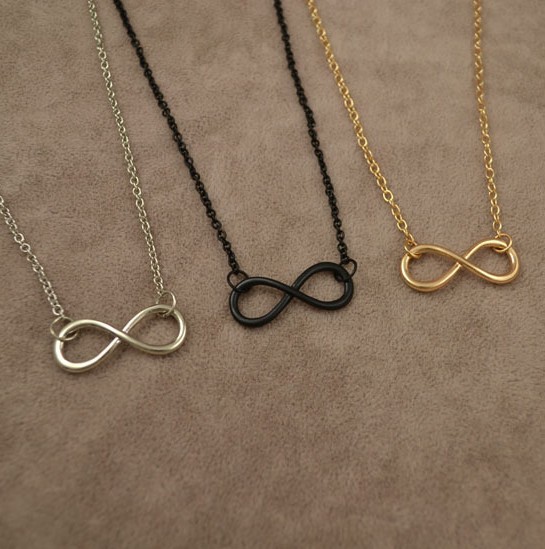 fashion simple Infinity alloy Choker Necklaces For Women