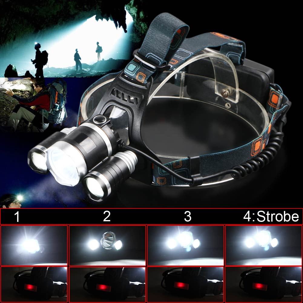 NEW 6000 Lumens CREE XM-L 3x T6 LED Headlight 4 Mode Headlamp Head Lamp Light Torch US Plug Charger NEW 6000 Lumens CREE XM-L 3x T6 LED Headlight 4 Mode Headlamp Head Lamp Light Torch US Plug Charger<br><br>Aliexpress