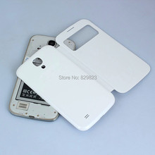 For Samsung Galaxy S4 SIV I9500 9500 View Window Flip Leather Back Cover Battery Housing Case