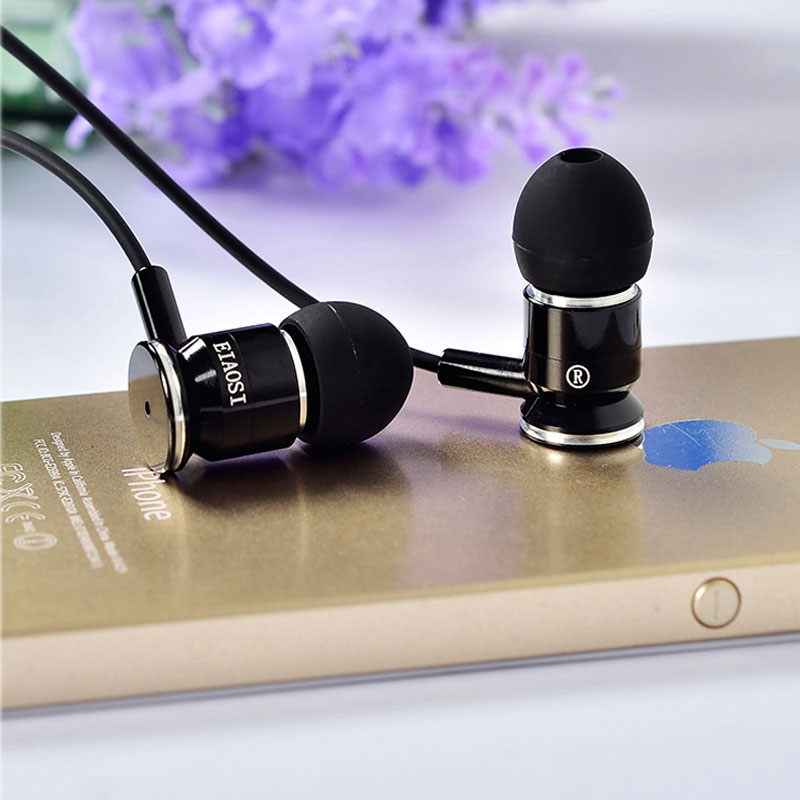 2016 shock bass In Ear Earphones Sports earphone metal band mic