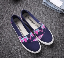Female JK style summer preppy chic canvas shoes sneakers pedal shoes lazy casual Harajuku lolita punk
