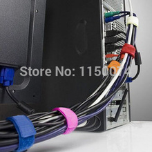 20pcs Colorful Magic PC TV Computer Electrical Wire Cable Manager Winder Velcro Tie Organizer Holder Wrap