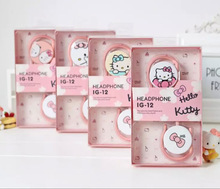 2016 Ear-Hook Hello Kitty ear-hook earphone for Iphone samsung MI LG Huawei HTC kids earbuds mobile phone headphone best gift