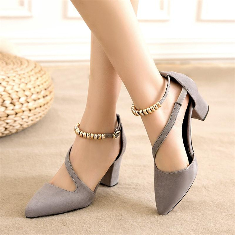 gold string up heels