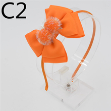 Women Girls lady Fashion Bow Headband Hairband solid bowknot Elegant Hair Bands Holder Hoop 4 Color Selling hair accessories