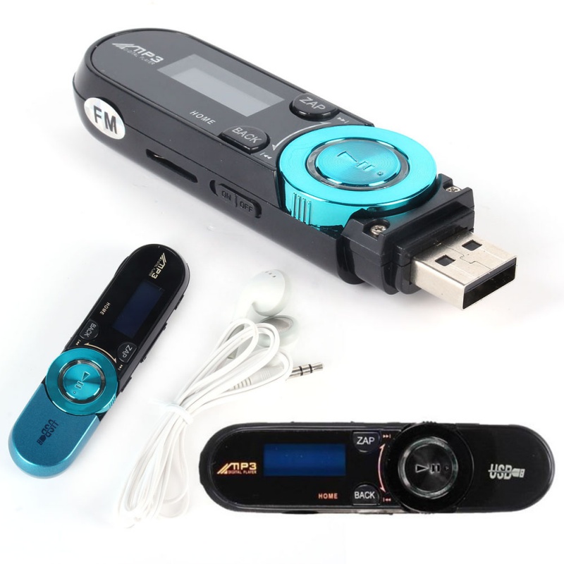 USB 16 ГБ TF поддерживается USB Флэш-mp3-плеер С FM Радио Наушники Много Цветов