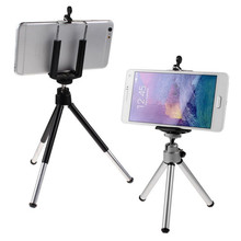 Portable Mini Cell Phone Camera Stand Clip Holder Mount Tripod For iPhone For Samsung For HTC Free Shipping