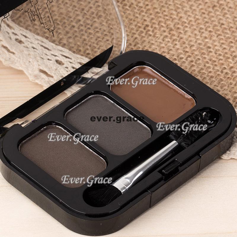 3 Colors 3D font b Makeup b font Eyebrow Powder Eye Brow Cream Palette font b